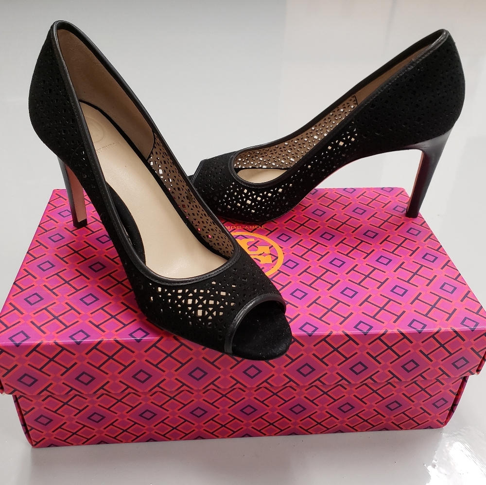 Tory Burch Elinor 90mm Pump-kid Sued Shoes